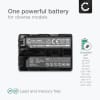 Batteri for Sony Alpha 77, A77, A58, A99, A300, A200, A350, A65, A700, A100, A57, A900, NP-FM500H Kameraer 1600mAh fra CELLONIC