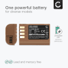Batteri med type C input for Panasonic Lumix G9, GH5, GH5S, GH5 II, GH6, DC S5, S5K, DMW BLK22 2400mAh fra CELLONIC