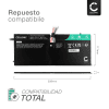 Batería para portátiles Lenovo ThinkPad X1 Carbon 3460, 3444, 3448 - 3200mAh 14.8V