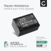 2x Batterie 1030mAh pour appareil photo Sony DCR, DEV, FDR, HDR - Remplacement modèle NP-FV70A NP-FV50A NP-FV30 NP-FV90 NP-FV100A