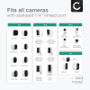 Camera Bracket Mount for Arlo, Blink, Eufy, Reolink, Wyze, Zumimall 1/4