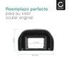 CELLONIC® Visor de fotos EF - Visor ocular de repuesto para Canon EOS 2000D 1000D 300D 350D 400D 500D 550D Visor de cámara de Silicone, Eye Cup, Camera Eyepiece, Visor óptico