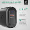 USB Ladegerät für Samsung, Apple, Huawei, Xiaomi, Sony, ... mit QC Quick Charge 3.0 24W - 3A, USB Schnellladegerät USB Netzteil für Steckdose USB Ladestation Ladestecker