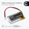 Batteri for Dogtra 280C, 202C, 282C 250mAh fra CELLONIC