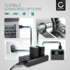 USB dobbel lader (NP-FW50) for Sony A6000 A6100 A6300 A5100 A5000 Alpha A7 II A7S II A7R II RX10 NEX-5 NEX-7 NEX-6 + 1m USB Kabel fra CELLONIC
