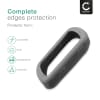 Coque Silicone gris pour GPS de vélo Garmin Edge 540 / Edge 840 - Cover Bumper de protection système de navigation vélo moto et autres sports