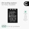 Batteri for Olympus 400, 300, 410, 500, 600, 800, 810, 1000, Stylus 300, mju 400, FE200, Li-10B, Li-12B Kameraer 1100mAh fra CELLONIC
