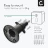 2x Kamerafeste for Arlo, Ring, Blink, Eufy, Reolink, Wyze, Zumimall med 1/4