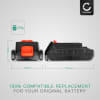 Black&Decker Li-Ion Slidepack battery BL2018 (18V 2.0Ah, suitable for all Black&Decker 18V garden tools) CELLONIC 