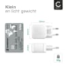 Snel opladen USB 2 lader: Oplaadadadapter vooriPhone 15, iPhone 14, Samsung 23, Huawei, Xiaomi, mobiele telefoon, smartphone, tablet, speakers, koptelefoon en meer - met 3,4A 17W