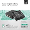 2x HE520, HT-02, FBH900, 68300530 batterij voor Hetronic Nova, Ergo, FBH300 afstandsbediening - 600mAh vervangende accu reserve batterij