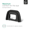 CELLONIC® Zoeker oogschelp: Eyeshell vervanging/ reserve opzetstuk compatibel met Nikon D7200 D300 D300S Eyecup Viewfinder camera oculaire bescherming tegen strooilicht