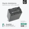 Batterie 5400mAh pour appareil photo Panasonic HDC-Z10000, NV-DS29, AG-DVX100 - Remplacement modèle CGR-D54s CGR-D54s