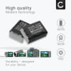 2x Batteri for Samsung HMX-F90 -F80 -F900 -F800 HMX-H200 -H400 -H300 SMX-F40, SMX-F700 Kameraer 1800mAh + Lader fra CELLONIC