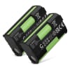2x Batteri for Sennheiser ew100 SKM 100 SK 100, ew300 SKM 300, ew500 SK 500, SKM 2000, EK2000, SK 2000, BA 2015 1600mAh fra CELLONIC