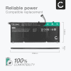 Batteri for Dell XPS 13 9350, XPS 13 9343, XPS 13D-9343 + Werkzeug-Set 6100mAh 7.6V + Verktøy fra CELLONIC