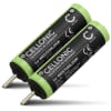2x Batteri for Panasonic ES-RT30 ES-RT40 ES-SA40 ES2207P ES3042 2000mAh fra CELLONIC