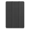 Flipfodral för Apple iPad 10.2 2019, 2020, 2021 (7th, 8th, 9th Gen) surfplatta/tablet - svart Konstläder skydd som håller hörn, kanter och display hela - vikbart fodral som agerar stativ åt ipad/tablet/surfplatta