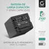 2x Bateria Panasonic CGA-DU12 VW-VBD120 VW-VBD140 VW-VBD210 CGR-DU21 2100mAh - , Batería recargable para camaras Panasonic NV-GS27 NV-GS17 GS180 NV-GS320 NV-GS400 NV-GS500 NV-GS75 VDR-D150