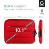 CELLONIC Nettbrettveske 10.1 tommer Universal Nylon Sort - Beskyttelse til nettbrett med anti-støt-bobler, vannavstøtende | Etui