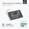 Ersättningsbatteri 533-000128, 623158 för Logitech universal fjärrkontroll - Logitech Elite, Harmony 950, 915-000257, 915-000260 - batteri med hög kapacitet om 1300mAh för lång batteritid - Laddningsbart ersättningsbatteri eller reservbatteri
