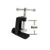 360 graders tavlebordsfeste fra aluminium for iPad / iPad mini / iPad Air, Galaxy, Mediapad, svart - universalmontering, svanehals, svingarm