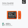 2x Ersättningsbatteri BA223000, BA223030, FUB6 - ersättningsbatteri för HBC Radiomatic Quadrix, Micron 4, 5, 6, 7, Vector Pro, Keynote fjärrkontroll - radiostyrning batteri 2000mAh