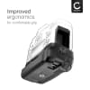 BG-1X Batterigrep for Canon 77D, 800D, 9000D, Kiss X9i, Rebel T7i Kameraer – LP-E17 Vertikalt Portrettgrep