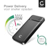 CELLONIC®  USB Powerbank met 10000mAh en 4 USB Ports, + USB Kabel - + USB Kabel Mobil USB Oplader, Batterijpack USB Power pack