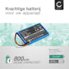 Batterij compatibel met Ingenico LEC-V03.00-0242 Vital Act 3S - BTY00009, FPS16020002419 800mAh vervangende accu reservebatterij extra energie