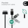 Datakabel for Samsung Galaxy Note 10.1 / Tab 8.9 / Tab 10.1 / Tab 2 7.0 / Tab 2 10.1 - 1.0m USB kabel, svart