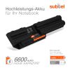 Akku für Fujitsu LifeBook T732 / T734 / T902 Laptop - 6600mAh 10.8V