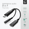 Adattatore da USB C a jack e ricarica rapida da 60 W, adattatore 2in1 da tipo C a cuffie da 3,5 mm