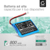 PL053448P Batteria di ricambio per NOLAN N86, N85, N43, N43 Air, N-COM B1, N103 800mAh , pila sostitutiva per cuffie, apparecchi, headset, auricolari