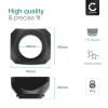 Ø 46mm Kamera Ø 46mm DV motljusskydd för video för Universal Ø 46mm – Plast filtergänga rektangel / kantigt / angular Motljusskydd från CELLONIC
