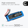 Batteri for JBL Flip 4, 4 Special Edition GSP872693 01, GSP872693 03A (3000mAh, 3.7V) fra CELLONIC