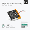 Batteri for Sennheiser DW 10, SDW 5016, SDW 10, SDW 10 HS, SDW 5013, SDW 5014, SDW 5015 AHB552826TPC (360mAh, 3.7V) fra CELLONIC