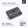 Batterie 1800mAh pour appareil photo ZOOM Q8 Recorder - Remplacement modèle ZOOM BT-03 ZOOM BT-03