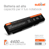 Batteria subtel® PA3788U-1BRS per notebook Toshiba Satellite Pro S500 / Tecra A11 / M11 / S11 Affidabile ricambio da 4400mAh Sostituzione ottimale per computer portatile laptop Toshiba