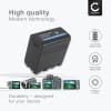 Batteri för Sony HXR NX 100, NEX FS700R, FS700RH, HVR-Z1, HVR-V1 10050mAh USB-Out 2.4A från CELLONIC