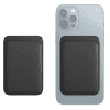 Porte-cartes magnétique smartphone pour Apple iPhone 12 / iPhone 12 Max / iPhone 12 Mini / iPhone 12 Pro - Cuir PU, noir