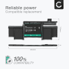 Batteri for Apple Macbook Pro 13 Retina Late 2013-Mid 2014, A1502, A1493 6300mAh fra CELLONIC
