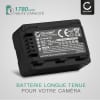 2x Batterie 1780mAh pour appareil photo Panasonic HC-V520M, HC-V110, HC-V130 - Remplacement modèle VW-VBT190