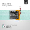 AHB552826TPC-2 Batteria di ricambio per Sennheiser GSP 670, GSP 500, GSP 350 350mAh , pila sostitutiva per cuffie, apparecchi, headset, auricolari