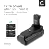 BG-1X Batterigrep for Canon 77D, 800D, 9000D, Kiss X9i, Rebel T7i Kameraer – LP-E17 Vertikalt Portrettgrep