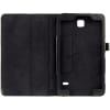 Funda de tablet para Samsung Galaxy Tab 4 7.0 (SM-T230 / SM-T231 / SM-T235), Funda libro de Cuero artificial, Protector para tablet con función de soporte de color negro, Flip Cover Bookstyle - Funda con tapa para tablet PC