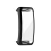 subtel® 2 in 1 Schutzhülle für FitBit Inspire 2 Bumper Case + Display Schutzglas, 360° Vollschutz f. Gehäuse u. Touch Bildschirm, Hülle Displayschutz Protector, Transparent / schwarz