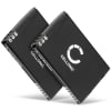 2x Batteri 1500mAh