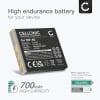 2x Batteri for Samsung DigiMax i5 i50 MP3 i6 PMP i70 i70S L50 L60 L70 L700 L700s L73 L80 NV7 Kameraer 700mAh + Lader fra CELLONIC