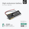 Batteri för Cardo Scala Rider Q3, Rider Q1, Rider Solo, Rider FM WW452050PL (320mAh, 3.7V) från CELLONIC